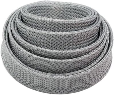 Gevlochten Kabelmof - Kabelbescherming - Kabelbeheer - Uitzetbaar PET - 2-60mm - Grijs