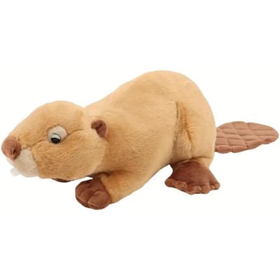 Realistisch Bevers Knuffeldier Zacht Gevuld Dier Bever Knuffelbaar Kawaii Dier Knuffel Voor Kinderen Kerst Verjaardag Cadeaus Woondecoratie 40cm beige