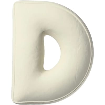 Kussen letter d Yellow Tipi Posh Velvet