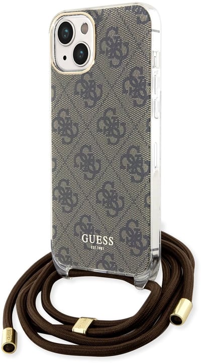 Guess 4G Printed Crossbody Back Case - Apple iPhone 15 (6.1") - Bruin