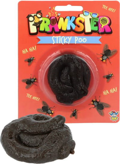 Henbrandt - Fopartikel Plakkerige Nepdrol - Sticky Poo - Plak Poep Drol - Perfect als Grappig Cadeau of Feestartikel