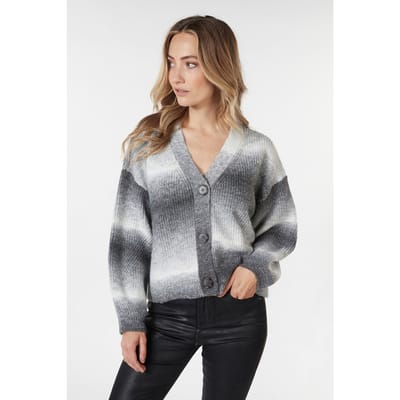 EsQualo Cardigan Multicolor Grey Größe: S | Jacken Outlet | Damen | Grau