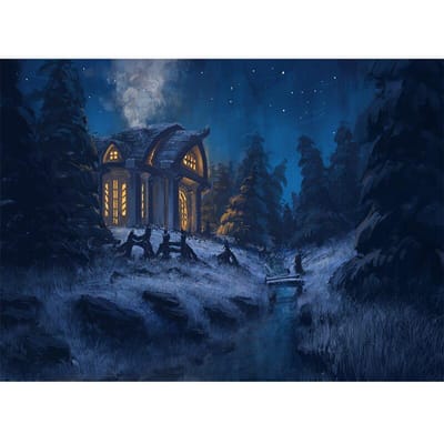 Diamant borduurwerk mozaïek patroon houten huis foto Home Decor Diamond schilderij kruissteek 20X30CM blue
