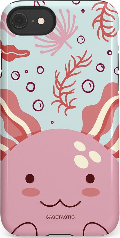 Casetastic Hoesje Geschikt voor Apple iPhone 7/8/SE - Stijlvolle Beschermende Duo-layer Case - Axolotl knuffels