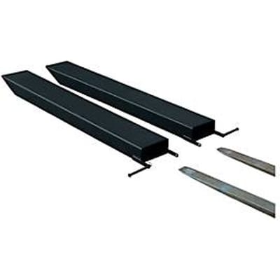 Vorkverlenging voor transportwerktuigen, open uitvoering, L 2000 x B 150 x 70 mm, zwart