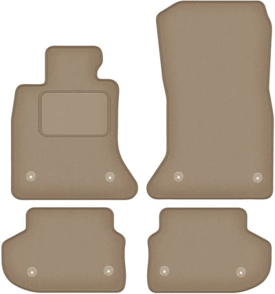Wielganizator WLG-CARLUX - Autovloermatten - Beige - BMW 5 F10_FL Sedan - 2013-2017