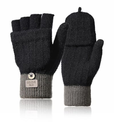 Allecto - Thermische winterhandschoenen - Vingerloze wanten - Warmte en comfort - Universele maat - Geschikt voor hardlopen fietsen skiën
