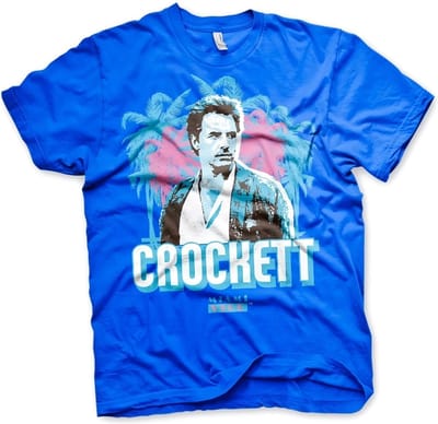 Miami Vice Crockett Palms T-shirt blauw