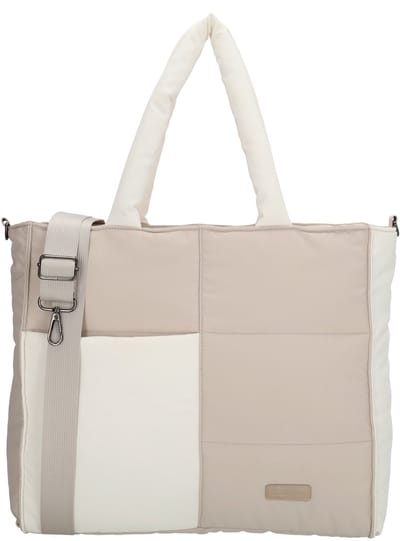Beagles Calvia Duo Shopper - Handtas - Schoudertas - Dames - Lichtgewicht - Tote Bag - Dames Tas - Lichttaupe