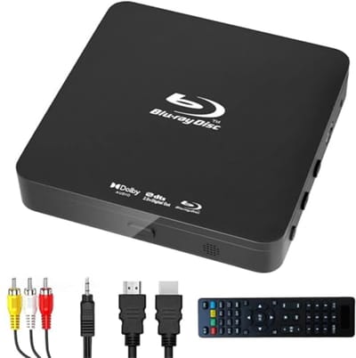 Mini Blu-Ray DVD Speler - 1080p Home Theater Video Speler met HDMI en USB Ondersteuning