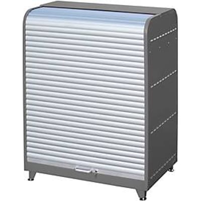 Roldeurkast voor gevaarlijke stoffen, type RSG-3, B 1294 x D 870  x H 1610 mm, afsluitbaar, grijs RAL 7005