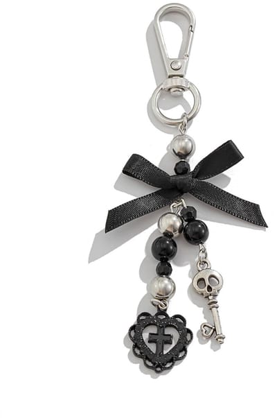 Dailygoods- Sleutelhanger Griezelig Ontwerp - Doodshoofd/Kruis/Pompoengeest - Tassenhanger - Emo/Punk Accessoires - Halloween Decoratie - Esthetisch Design - Tashanger