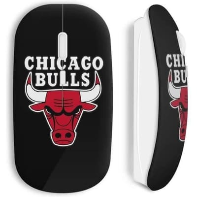 Souris sans fil - MANIACASE - Chicago Bulls - Noir - Compatible Mac et PC - USB