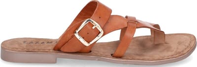 Lazamani Slippers cognac - Maat 40