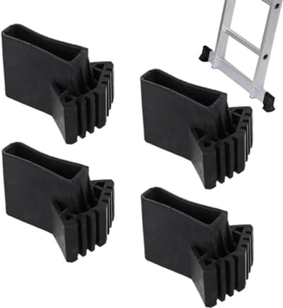 Antislip Laddervoethoezen - 4 Stuks Rubber Voetstabilisator voor Trapladders