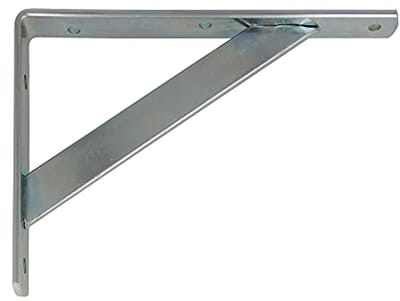Stalen Plankhoek 250x150mm - Wandplank Klem voor Maximaal 320 kg - Eenvoudig te Installeren - Moderne Industiële Stijl