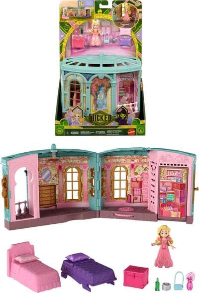 Wicked Populaire Slaapzaal - speelset met kleine pop - 3 speelplekken