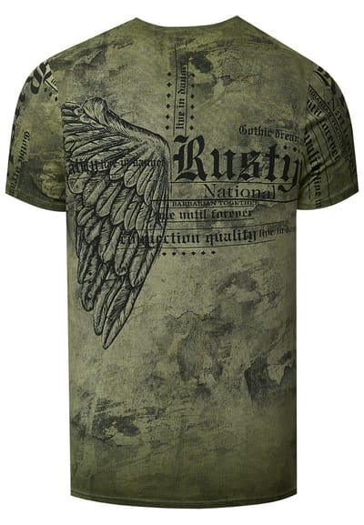 Biker T-shirt met all-over print