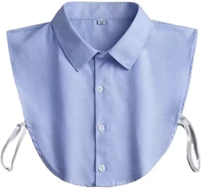 Scoby - Losse Blousekraag - Los Kraagje - Puntkraag - Collar - One Size - Lichtblauw