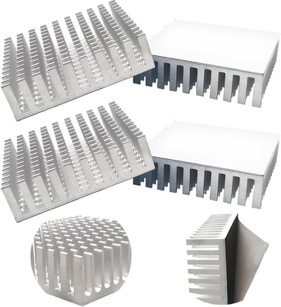 Dailygoody - Aluminium koellichaam - Koeling voor computerhosts - Lichtgewicht en duurzaam - Zilver - Voor 3D-printers en meer