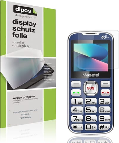 dipos – 4x Matte Beschermfolie geschikt voor Masstel Fami 60 4G | Krasbestendige & antireflecterende Screenprotector Ultra-Thin