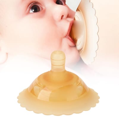 Dailygoods- Tepelschilden Siliconen - Tepelbeschermer - Platte/Ingezonken Tepels - Pijnverlichting - Rond Ontwerp - Dubbele Lagen