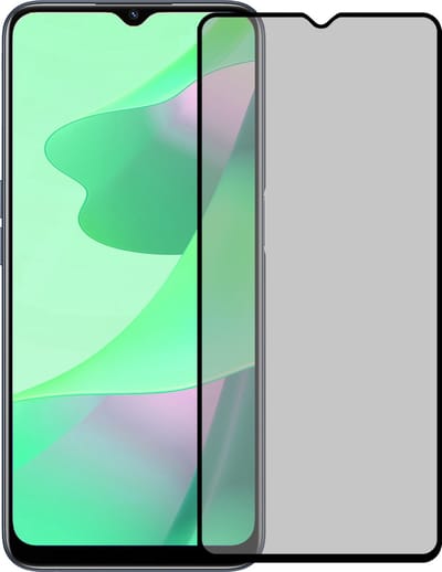 Screenprotector Geschikt voor OPPO A16 - Privacy Filter - Beschermglas - Gehard Glas - Tempered Glass - Screen Protector