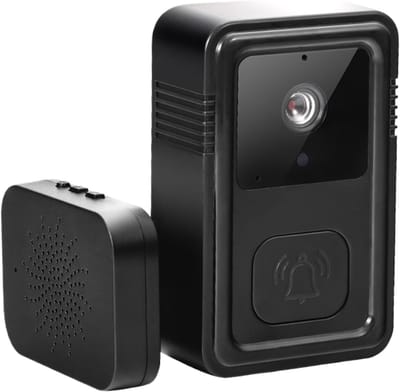 Deurbelcamera - Slimme camera - Thuisbeveiliging - Bidirectionele audio - 178 cm - Zwart