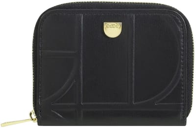 DuDu Up Portemonnee Leer 10 cm - Dames - Horizontaal - black-nude