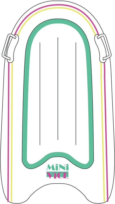 Sunnylife - Kids Pool Floats Boogie Board Opblaasbaar Mini Vice - PVC - Wit