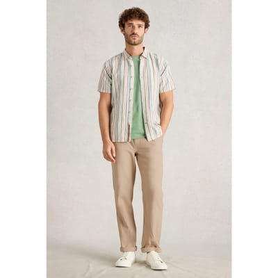 White Stuff Drawstring Linen Blend Trouser Light Natural Taglia: W40 REGULAR | Pantaloni Outlet | Uomo | Bianco