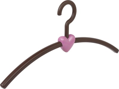 De Kledinghanger Gigant - Garderobehanger - Jassenhanger - Volwassenen - 710834 - 24 Stuks - Eve - Kunststof - Bruin - Roze - 45 cm - Kledinghanger - Kleerhanger (710834/24)