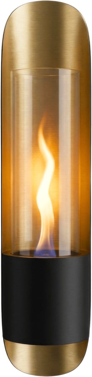 Tenderflame Cycloflame Wandhaard - Goud - Sfeerhaard Binnen - Tenderfuel - Bio-Ethanol Alternatief - Rookvrij, veilig, schoon en geurarm