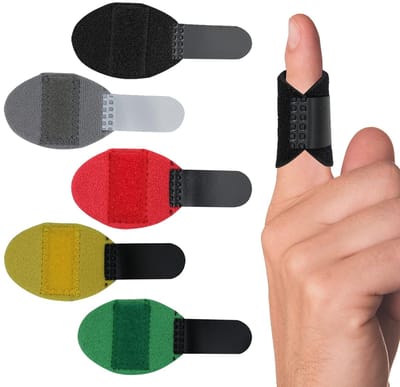 5 vingerspalken voor vastzetten klikvingers - vingerbrace spalk splint vingerorthese - geschikt voor wijsvinger, middelvinger, ringvinger - capsulescheuren - kleine vinger