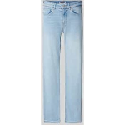 straight fit jeans van katoenmix