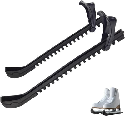 Verstelbare Schaatsenmessen Beschermers - 18 Posities - TPE Anti-Slip - 1 Paar - Zwart