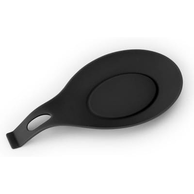 Gadgets Siliconen Multifunctionele Lepelsteun Mat Houder voor Tafelgerei Keukengerei Benodigdheden Accessoires zwart
