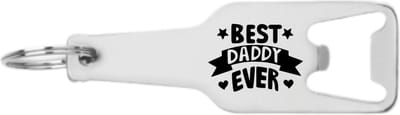 Akyol - best daddy ever flesopener - Vader - de liefste vader - vaderdag kados - cadeau - van dochter kado - liefste papa geschenk - 105 x 25mm