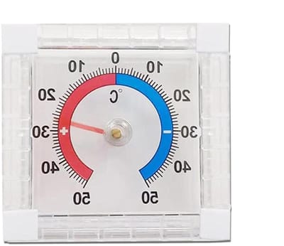 Temperatuurmeter Binnen Buiten - Weerstation Monitor - Omgevingsmeting - Automatische Kalibratie - 166 cm Lengte - Wit