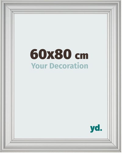 Your Decoration - Fotolijst 60x80 cm - MDF - Zilver Mat - Lazio