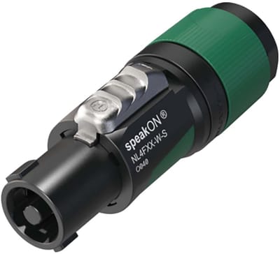 Neutrik NL4FXX-W-S - Speakon plug, kabeldeel, 4-polig, female