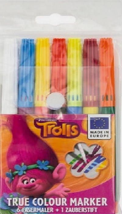 Stylex Magische Stiften Trolls Set – 6 Kleuren - Kindercreatief