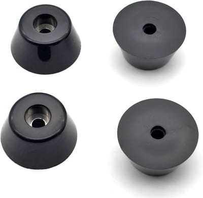 Rubberen Voetjes - Machine Pads - Anti Vibratie - Zwaar Gebruik - 2 Inch Rond - Zwart