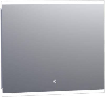 Saniclass spiegel Twinlight 80x70cm met verlichting aluminium