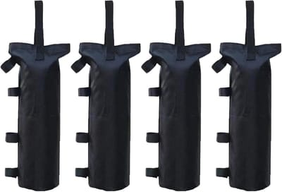 Gewichtszakken voor Paviljoenpoten - 4 Stuks - Waterdichte Oxford Stof - 800D - Windbestendig en Verstelbaar - Ideaal voor Tenten en Parasols - 50 x 20 cm