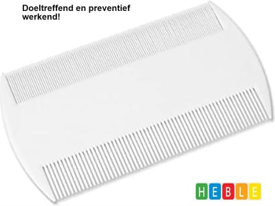 *** luizenkam - Doeltreffend - 2 Maten tanden - Makkelijk Schoonmaken - van Heble® ***