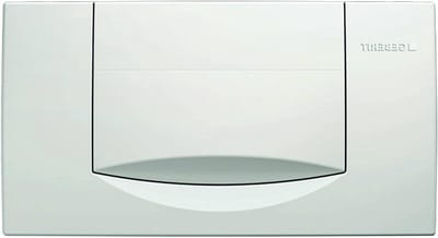 Bedieningsplaat Toilet - Spoelplaat - Frontbediening - Voor Inbouwreservoir - 34x18.5cm - Wit