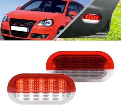 Led Deur Instapverlichting Wit/Rood voor Diverse Auto's