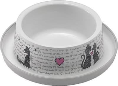 Moderna Trendy Dinner Voerbak - Cats in Love