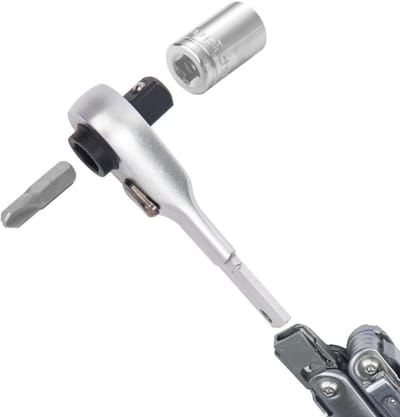 2-in-1 Ratelsleutel Schroevendraaier Platte Uiteinde voor Multitool Accessoires - Universeel Compatibel